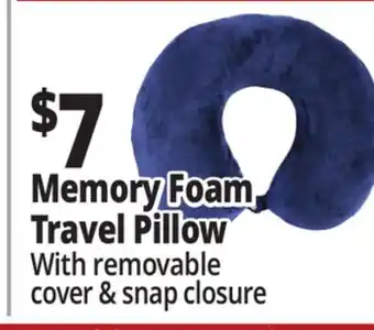 Ocean State Job Lot Memory Foam Travel Pillow offer