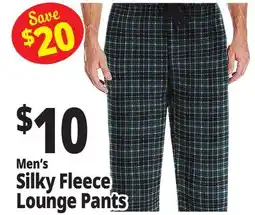 Ocean State Job Lot Men's Silky Fleece Lounge Pants offer