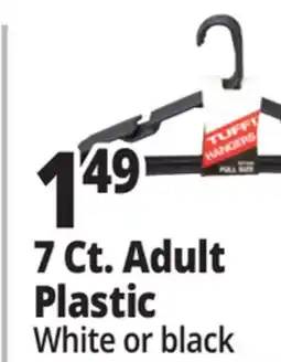 Ocean State Job Lot 7 Ct. Adult Plastic Hangers offer