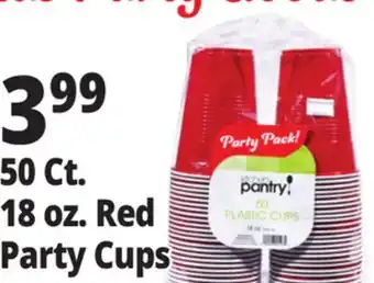 Ocean State Job Lot 50 Ct. 18 oz. Red Party Cups offer