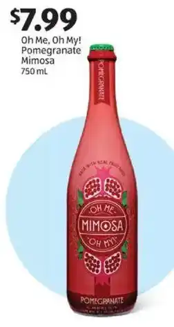 Aldi Oh Me, Oh My! Pomegranate Mimosa offer