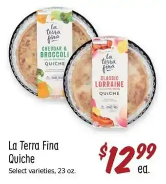 Sprouts Farmers Market La Terra Fina Quiche offer