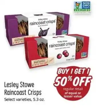 Sprouts Farmers Market Lesley Stowe Raincoast Crisps offer