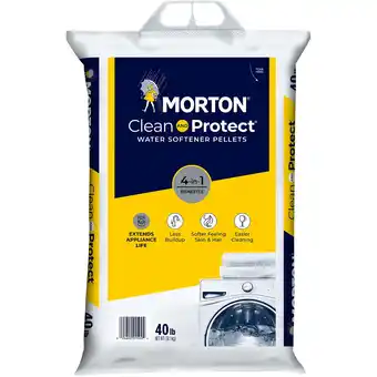 Walmart Morton Salt Clean and Protect Water Softener Salt Pellets, 40 lb. Bag offer