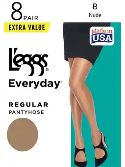 Walmart L'eggs Brand Everyday Women's Regular Pantyhose, 8 Pack offer