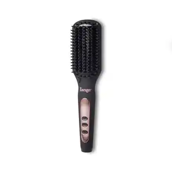 Walmart L'ange Hair Le Vite Hair Straightener Brush | Heated Hair Straightening Brush Flat Iron, Black offer