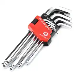 Walmart MAXPOWER 9-Piece SAE Long Arm Ball Point Hex Key Set offer