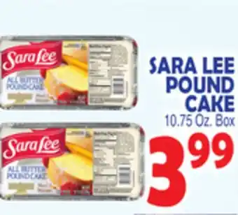 Bravo Supermarkets SARA LEE POUND CAKE offer