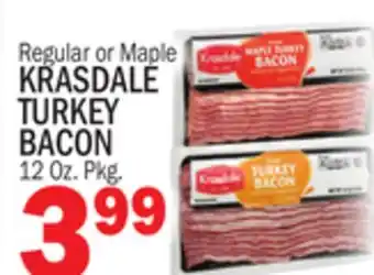 Bravo Supermarkets KRASDALE TURKEY BACON offer