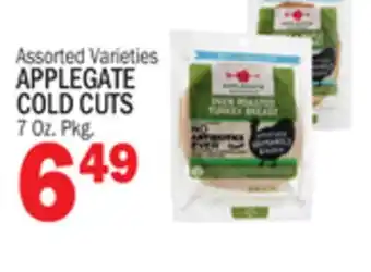 Bravo Supermarkets APPLEGATE COLD CUTS offer