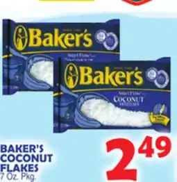 Bravo Supermarkets BAKER'S COCONUT FLAKES offer