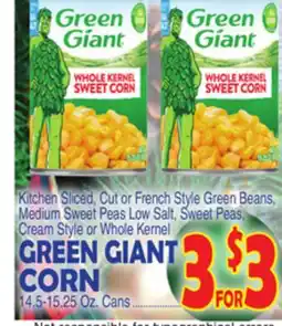 Bravo Supermarkets GREEN GIANT CORN offer