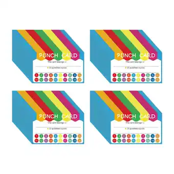 Walmart guohui Reward Punch Cards Classroom Motivational Card Multifunction for 43D offer