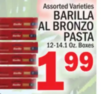 C Town BARILLA AL BRONZO PASTA offer