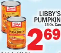 C Town LIBBY'S PUMPKIN offer