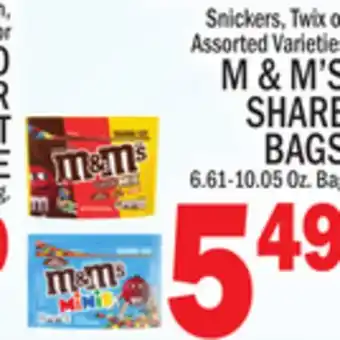 C Town M&M'S SHARE BAGS offer