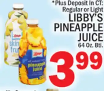 C Town LIBBY'S PINEAPPLE JUICE offer