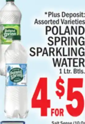 C Town POLAND SPRING SPARKLING WATER offer