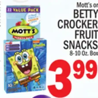 C Town BETTY CROCKER FRUIT SNACKS offer