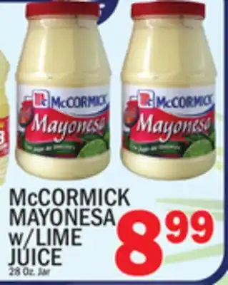 C Town McCORMICK MAYONESA w/LIME JUICE offer