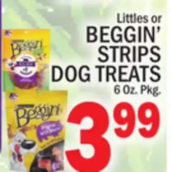 C Town BEGGIN' STRIPS DOG TREATS offer