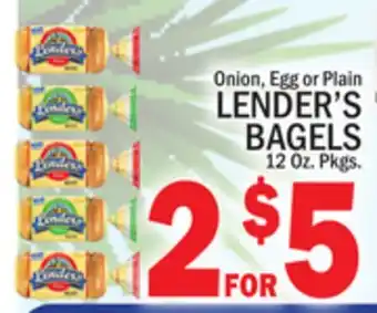 C Town LENDER'S BAGELS offer