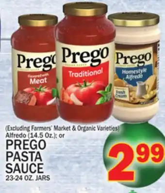 C Town PREGO PASTA SAUCE offer