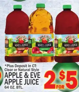 C Town APPLE & EVE APPLE JUICE offer