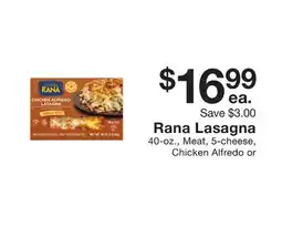 Fairway Store Market Rana Lasagna offer