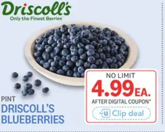 Kings Food Markets DRISCOLL'S BLUEBERRIES offer