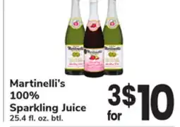 ACME Martinelli's 100% Sparkling Juice offer