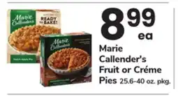 ACME Marie Callender's Fruit or Créme Pies offer