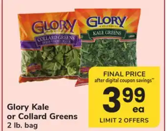 ACME Glory Kale or Collard Greens offer