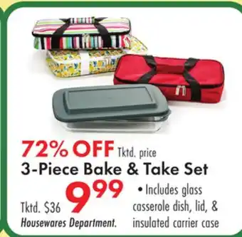 Boscov's 3-Piece Bake & Take Set offer