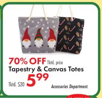 Boscov's Tapestry & Canvas Totes offer