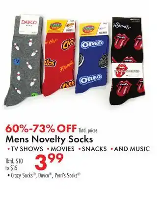 Boscov's Mens Novelty Socks offer