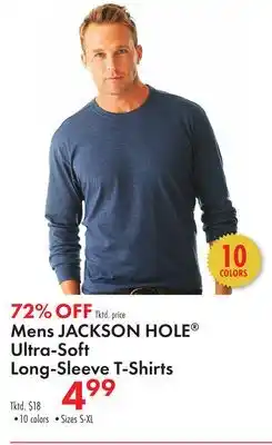 Boscov's Mens JACKSON HOLE Ultra-Soft Long-Sleeve T-Shirts offer