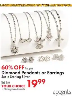 Boscov's Diamond Pendants or Earrings offer