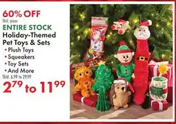 Boscov's ENTIRE STOCK Holiday-Themed Pet Toys & Sets offer