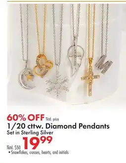 Boscov's 1/20 cttw. Diamond Pendants offer