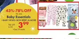 Boscov's Baby Essentials offer