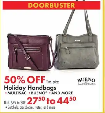 Boscov's Holiday Handbags offer