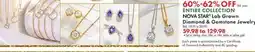 Boscov's NOVA STAR Lab Grown Diamond & Gemstone Jewelry offer