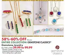 Boscov's GEMSTONE CLASSICS Gemstone Jewelry offer