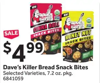 Stop&Shop Dave's Killer Bread Snack Bites offer