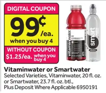 Stop&Shop Vitaminwater or Smartwater offer