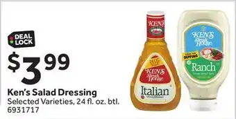 Stop&Shop Ken's Salad Dressing offer