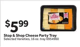 Stop&Shop Stop & Shop Cheese Party Tray offer