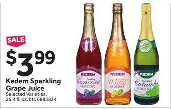 Stop&Shop Kedem Sparkling Grape Juice offer