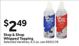 Stop&Shop Stop & Shop Whipped Topping offer